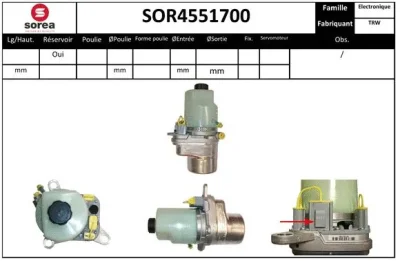 SOR4551700 EAI Гидравлический насос, рулевое управление