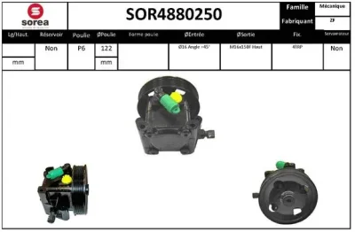 SOR4880250 EAI Гидравлический насос, рулевое управление