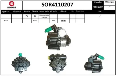 SOR4110207 SNRA Гидравлический насос, рулевое управление