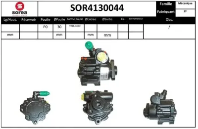 SOR4130044 SNRA Гидравлический насос, рулевое управление