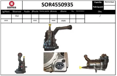 SOR4550935 SNRA Гидравлический насос, рулевое управление