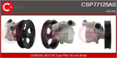 CSP77125AS CASCO Гидравлический насос, рулевое управление
