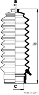 J4104001 HERTH+BUSS Комплект пыльника, рулевое управление
