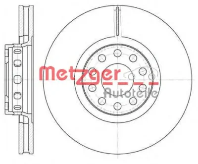 6592.10 METZGER Тормозной диск