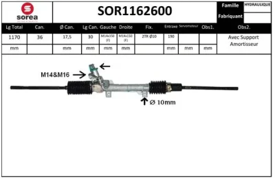 SOR1162600 EAI Рулевой механизм