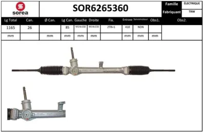 SOR6265360 EAI Рулевой механизм