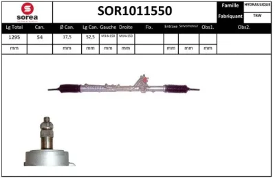 SOR1011550 SNRA Рулевой механизм