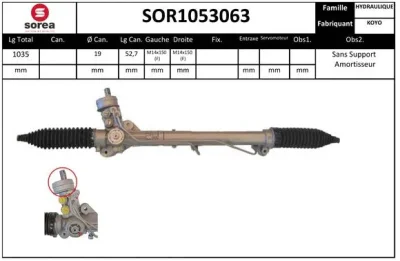 SOR1053063 SNRA Рулевой механизм