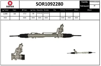 SOR1092280 SNRA Рулевой механизм