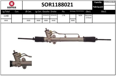 SOR1188021 SNRA Рулевой механизм