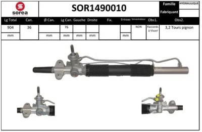 SOR1490010 SNRA Рулевой механизм