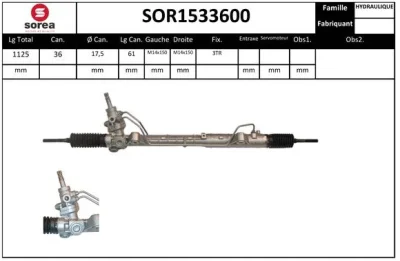 SOR1533600 SNRA Рулевой механизм