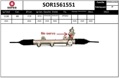 SOR1561551 SNRA Рулевой механизм