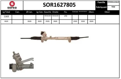 SOR1627805 SNRA Рулевой механизм