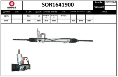 SOR1641900 SNRA Рулевой механизм