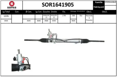 SOR1641905 SNRA Рулевой механизм