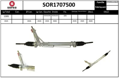 SOR1707500 SNRA Рулевой механизм