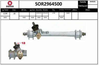 SOR2964500 SNRA Рулевой механизм
