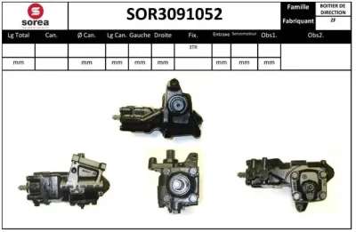 SOR3091052 SNRA Рулевой механизм