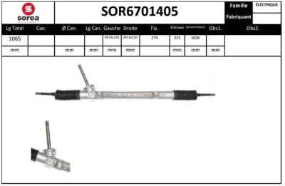 SOR6701405 SNRA Рулевой механизм