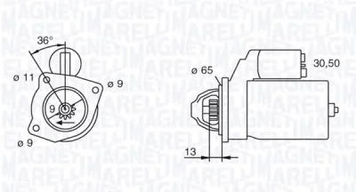 063111007010 MAGNETI MARELLI Стартер