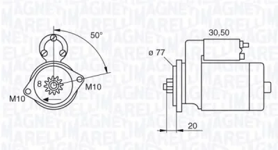 063522617010 MAGNETI MARELLI Стартер