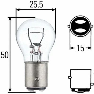 8GD 002 078-123 BEHR/HELLA/PAGID Лампа накаливания, фонарь указателя поворота