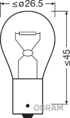 7511 OSRAM Лампа накаливания, фонарь указателя поворота