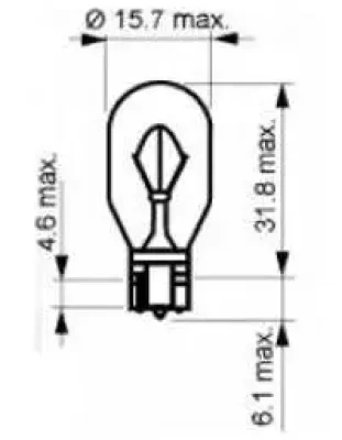 Лампа накаливания, фонарь указателя поворота SCT GERMANY 202402