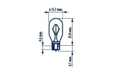 176313000 NARVA Лампа накаливания, фонарь указателя поворота