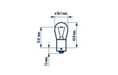 Лампа накаливания, фонарь указателя поворота NARVA 176353000