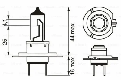 1 987 302 078 BOSCH Лампа накаливания, фара дальнего света