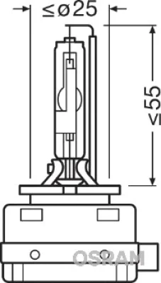 Лампа накаливания, фара дальнего света OSRAM 66350