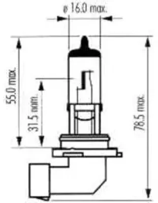 Лампа накаливания, фара дальнего света SCT GERMANY 202594