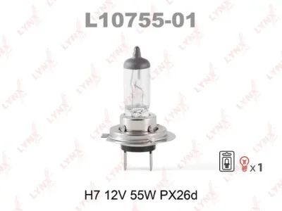 L10755-01 LYNXAUTO Лампа накаливания, фара дальнего света