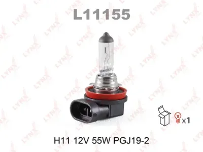 L11155 LYNXAUTO Лампа накаливания, фара дальнего света