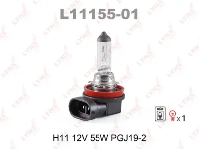 L11155-01 LYNXAUTO Лампа накаливания, фара дальнего света