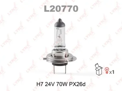L20770 LYNXAUTO Лампа накаливания, фара дальнего света