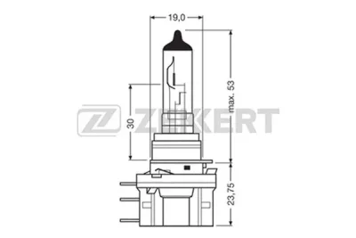 LP-1039 ZEKKERT Лампа накаливания, основная фара