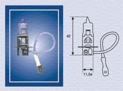 Лампа накаливания, противотуманная фара MAGNETI MARELLI 002554100000