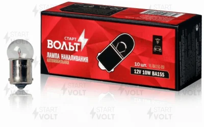 VL-BA15S-09 STARTVOLT Лампа накаливания, фонарь сигнала тормоза/задний габаритный