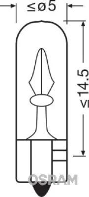 Лампа накаливания, oсвещение салона OSRAM 2721