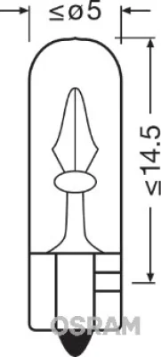 2721-02B OSRAM Лампа накаливания, oсвещение салона