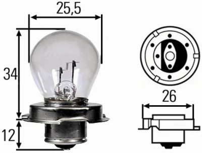 8GA 008 899-061 BEHR/HELLA/PAGID Лампа накаливания