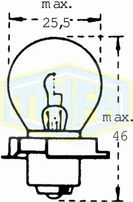 00410 TRIFA Лампа накаливания, основная фара