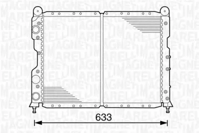 350213100100 MAGNETI MARELLI Радиатор охлаждения двигателя