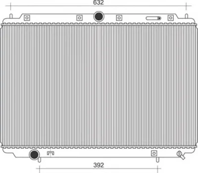 350213105500 MAGNETI MARELLI Радиатор охлаждения двигателя