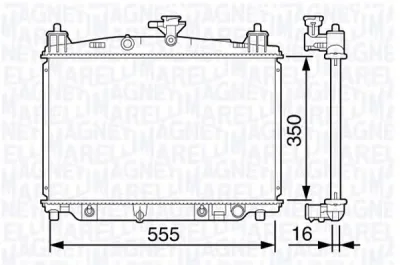 350213134300 MAGNETI MARELLI Радиатор охлаждения двигателя