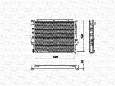 350213431000 MAGNETI MARELLI Радиатор охлаждения двигателя