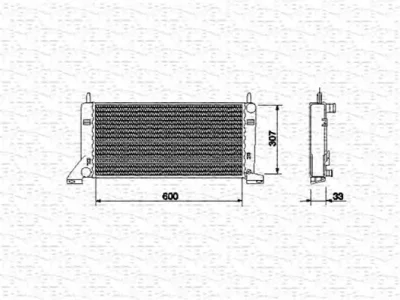 350213465000 MAGNETI MARELLI Радиатор охлаждения двигателя